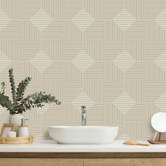 Gewebter Korb Leinwand-Tapete