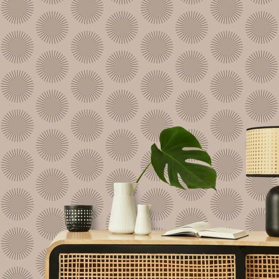 Sonnenbrand Keramische rosa Tapete