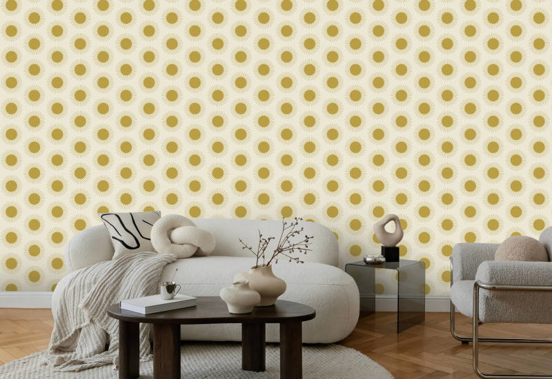 Sunburst Harvest Gold behang