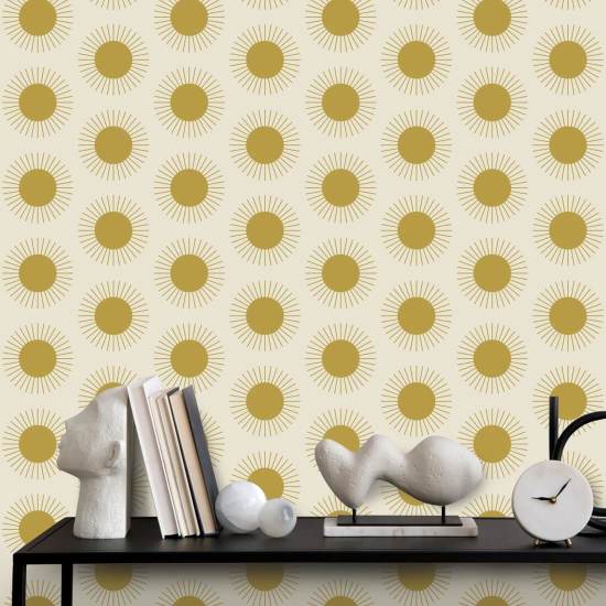 Coucher de soleil Papier peint Harvest Gold