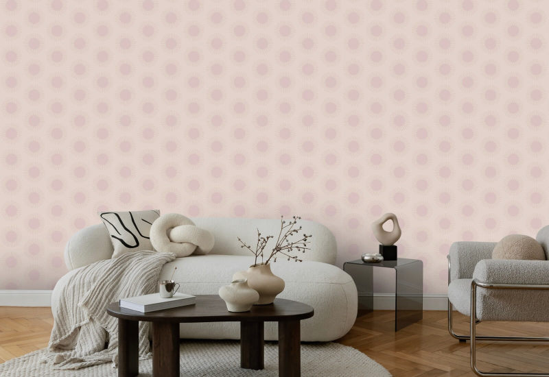 Sunburst Pink Dreams Wallpaper