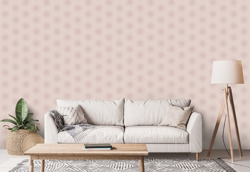 Sunburst Pink Dreams Wallpaper