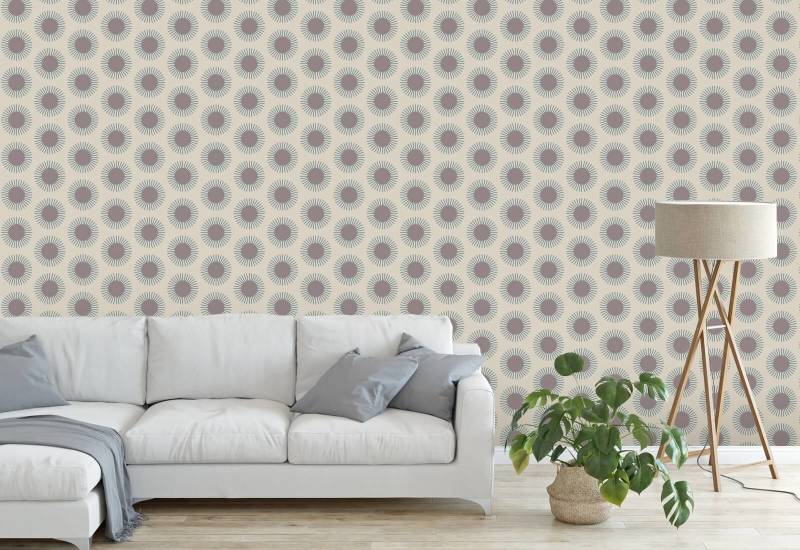 Explosão de sol Papel de parede ameixa