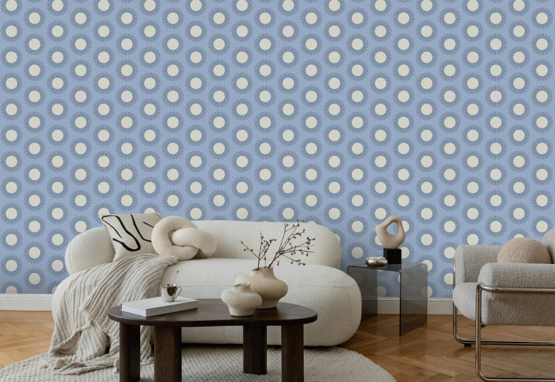 Sunburst Hemelsblauw behang