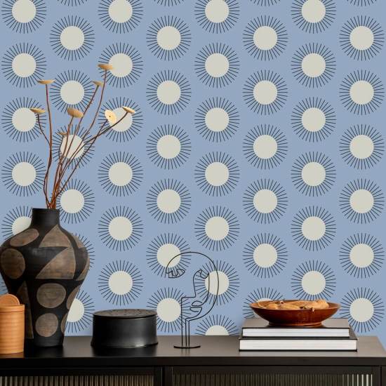 Sonnenbrand Himmelblaue Tapete