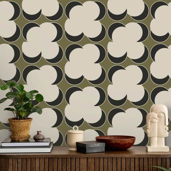 Förskjutning Olive Linen Bakgrund