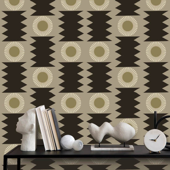 Pierre sèche Papier peint Stucco