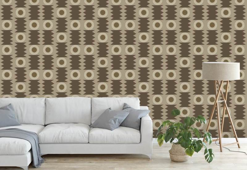 Trockenstein Umber-Tapete