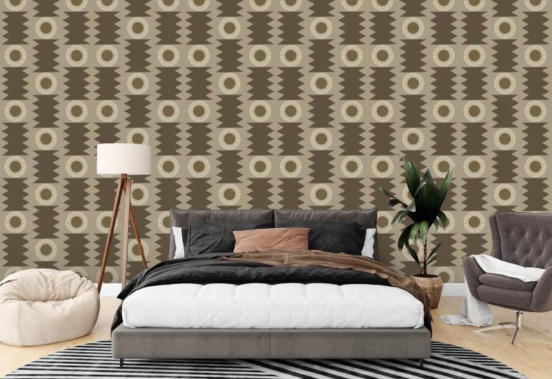 Trockenstein Umber-Tapete