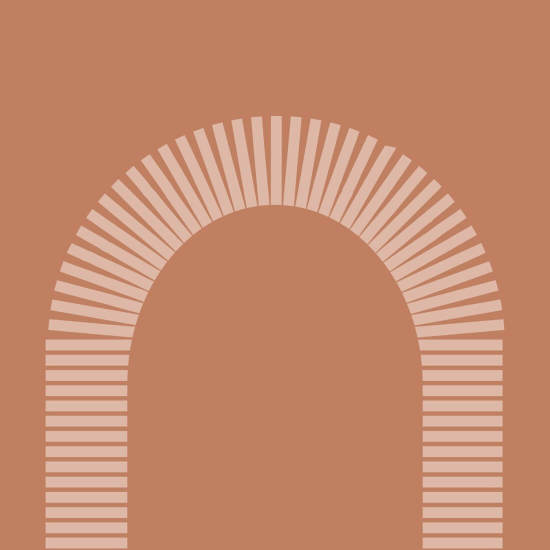 Colonnade Brown Clay Wallpaper