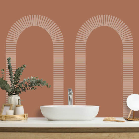 Colonnade Papier peint Brown Clay