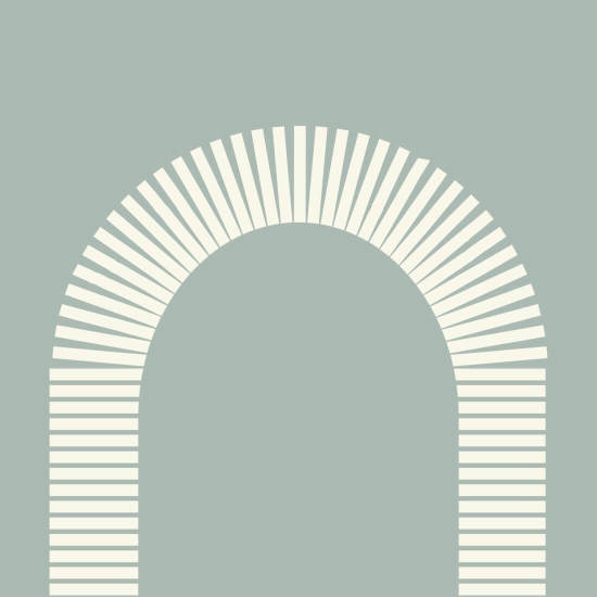 Colonnade Papier peint Powder Ash