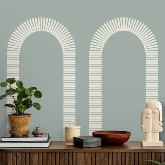 Colonnade Powder Ash Wallpaper