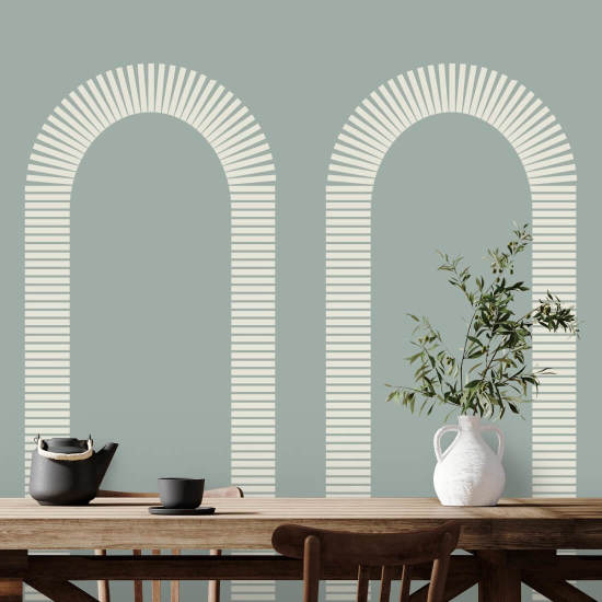 Colonnade Powder Ash Wallpaper