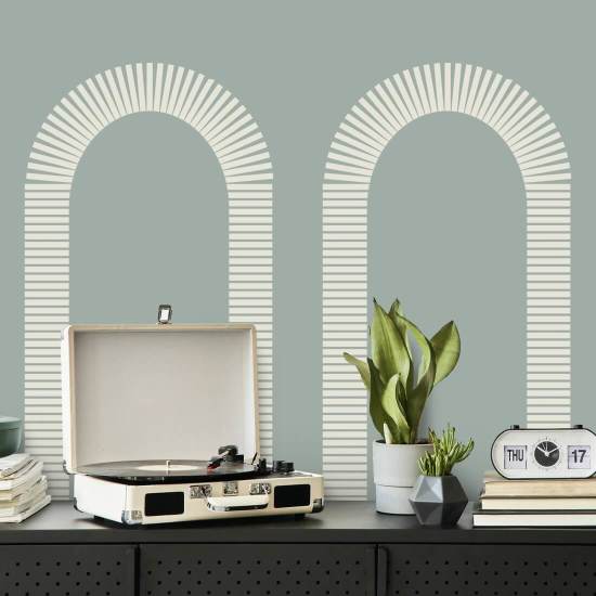 Colonnade Powder Ash Wallpaper