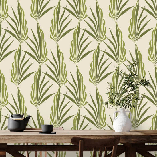 Areca-palm Green Leaf behang