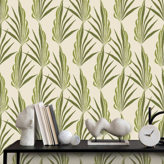 Palma Areca Carta da parati Green Leaf