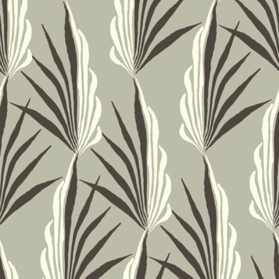 Areca Palm Warm Gray Wallpaper