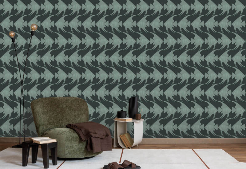 Angel Fish Black Wallpaper