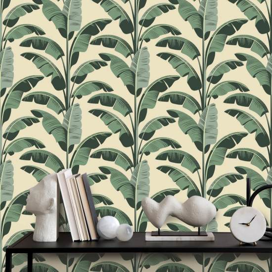 Banana Leaf Champagne Wallpaper