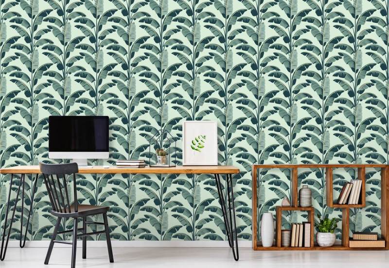 Banana Leaf Green Wallpaper