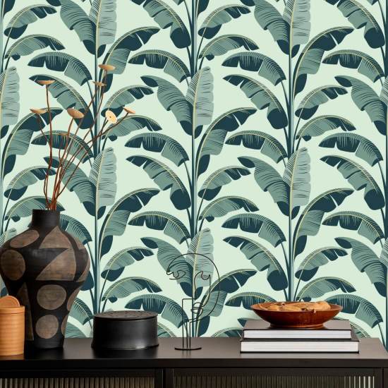 Bananenblatt Grünes Hintergrundbild