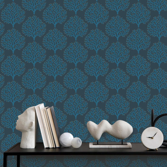 Beach Coral Midnight Sky Bakgrund