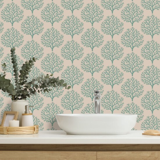 Beach Coral Pink Sand Wallpaper