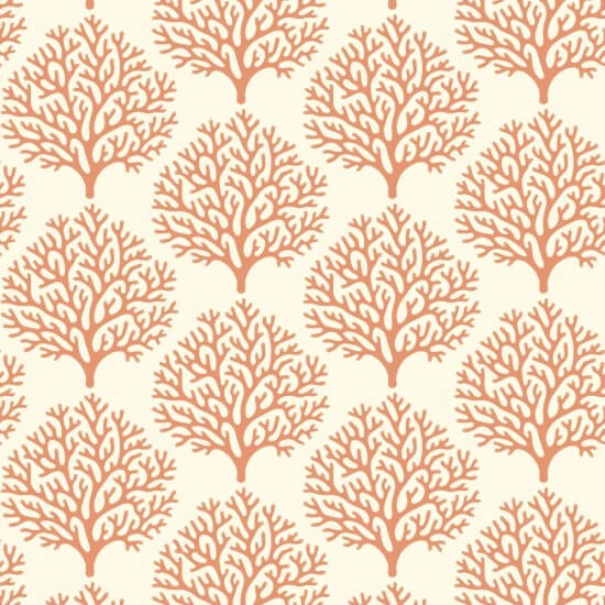 Beach Coral Red Clay Wallpaper