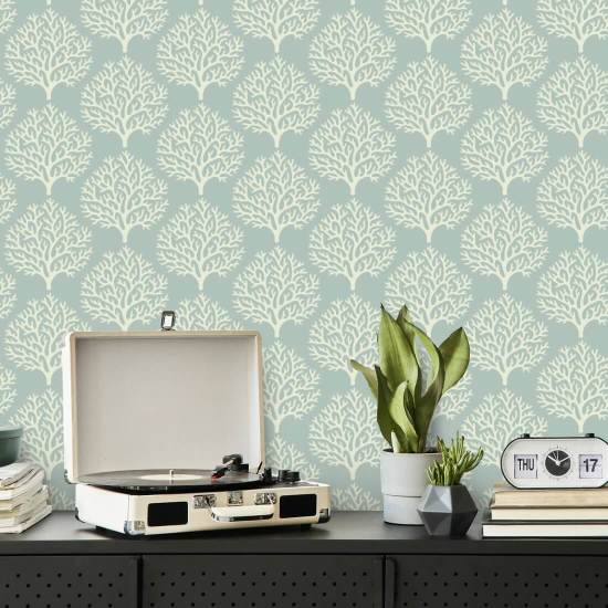 Beach Coral Sea Green Wallpaper