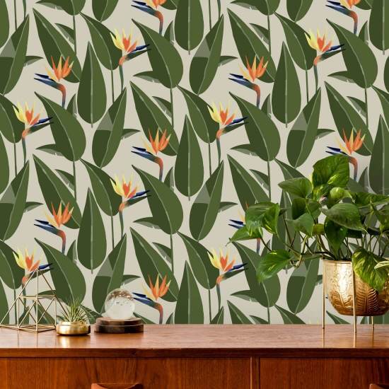 Birds of Paradise Sand Wallpaper
