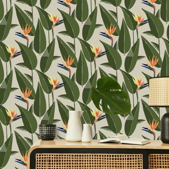 Paradisets fugle Sand Baggrund