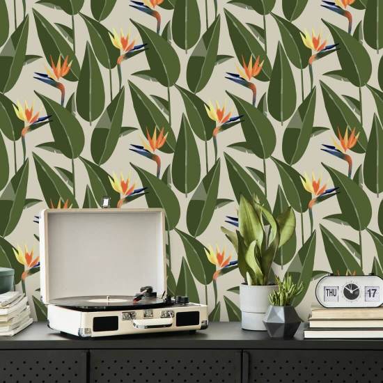 Oiseaux de paradis Papier peint Sand