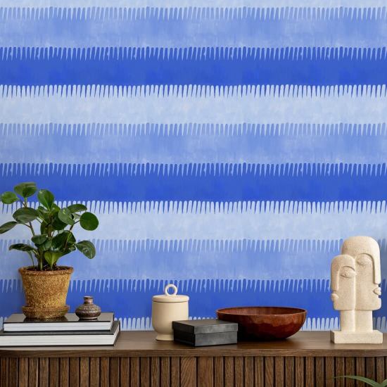 Cabana Stripe Blues-achtergrond