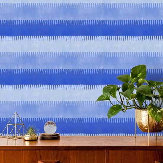 Cabana Stripe Blues Bakgrunn