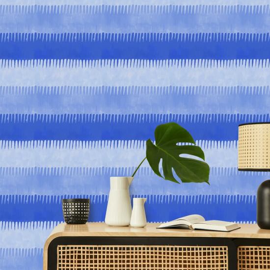 Cabana Stripe Blues Bakgrunn