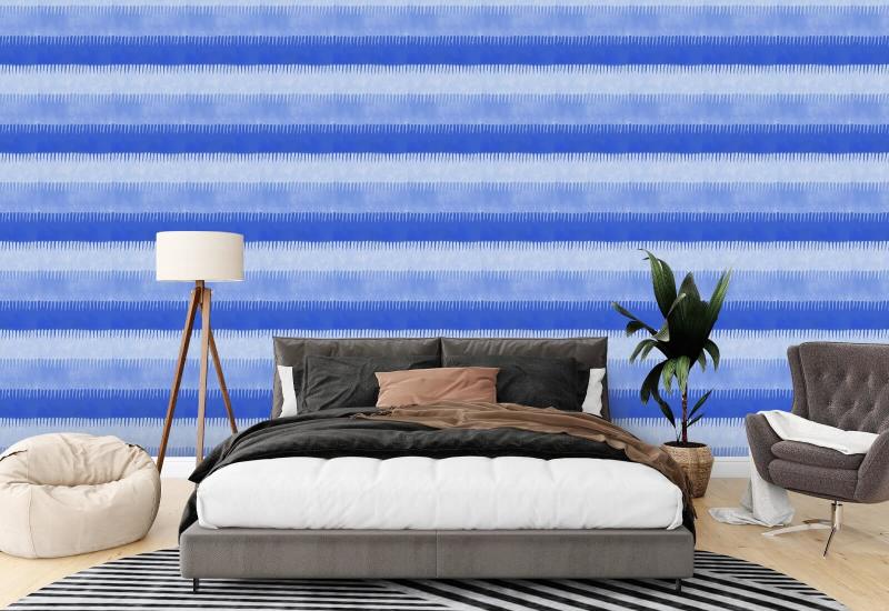 Cabana Stripe Blues Bakgrund