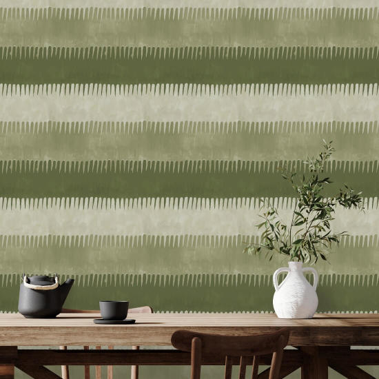 Cabana Stripe Oliven Bakgrunn
