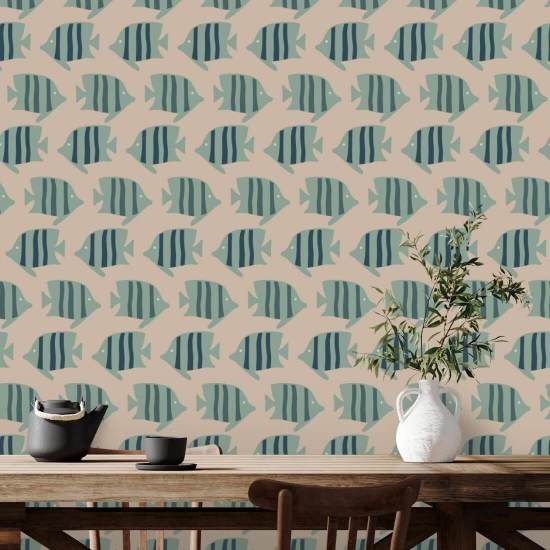 Kustvissen Roze zandbehang