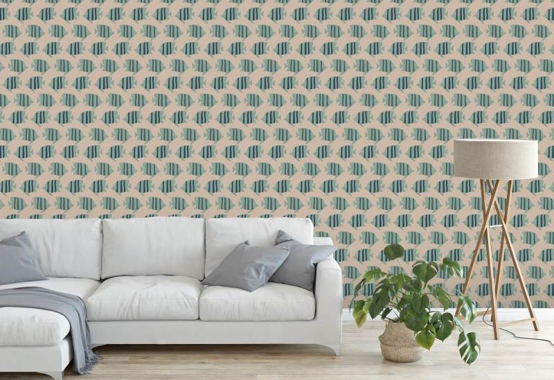 Kystfisk Pink Sand Baggrund