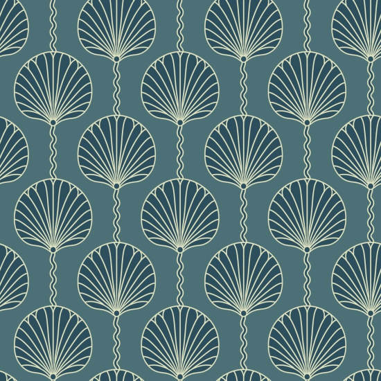 Deco lilje Dolphin Blue Bakgrunn