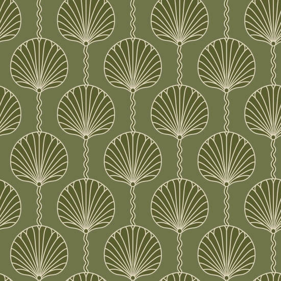 Deco-lelie Olijfbehang