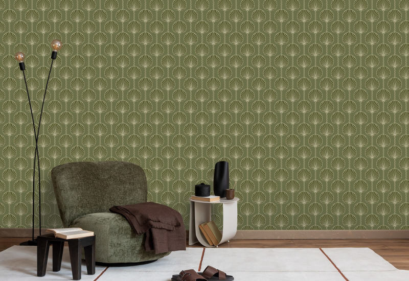 Deco lilje Oliven Bakgrunn
