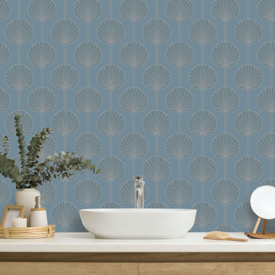Deco lilje Himmelblå Baggrund