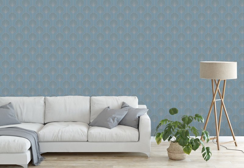 Deco Lilja Himmelblå Bakgrund