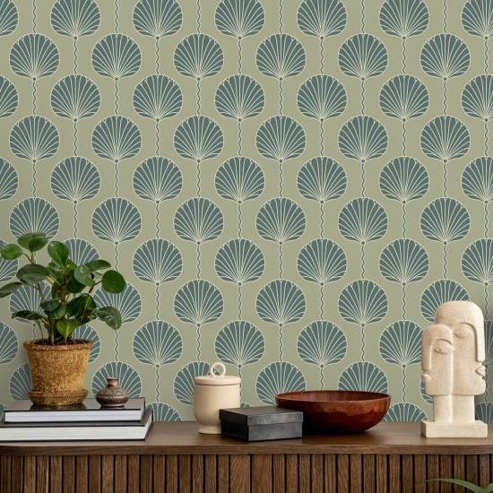 Deco lilje Tan Brown Baggrund