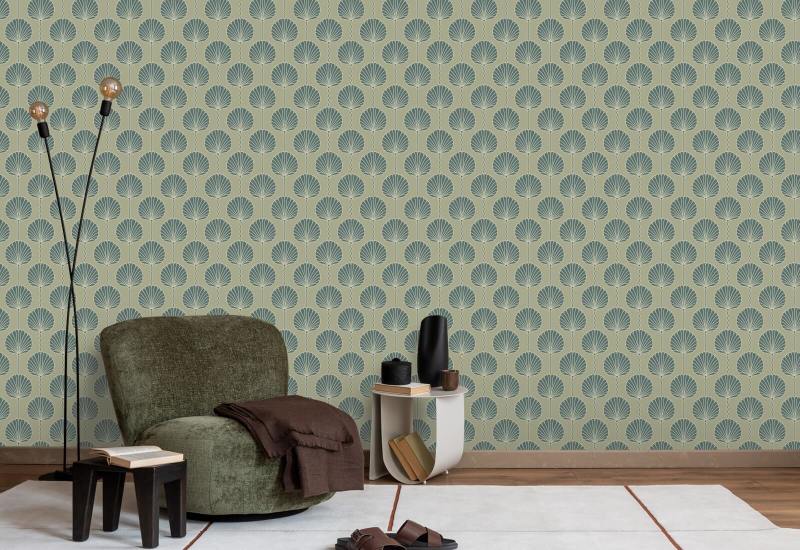Deco Lily Papier peint Tan Brown