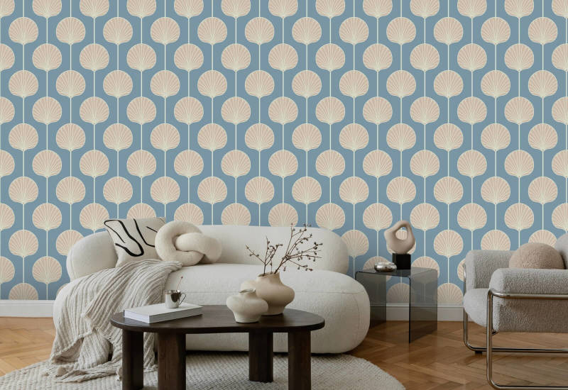 Deco Lily Suuri Rannikon sininen taustakuva