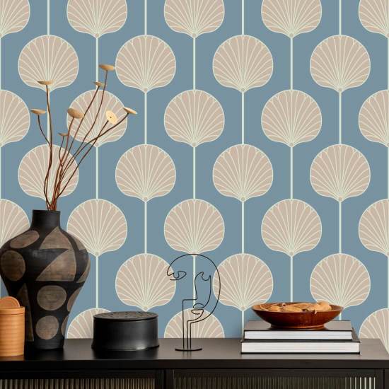 Deco Lily, tamaño grande Fondo de pantalla azul costero