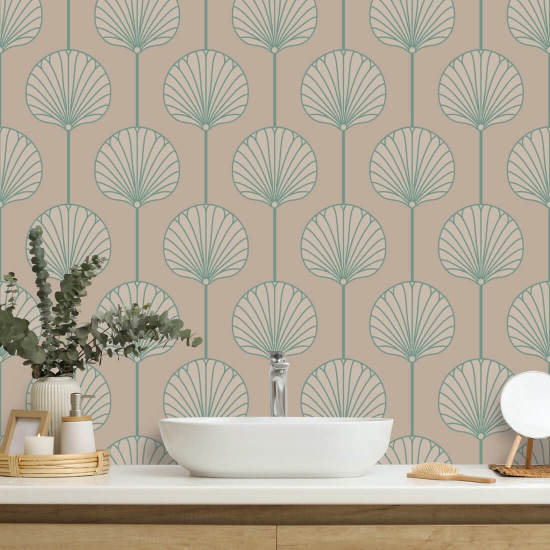 Deco Lily Grande Carta da parati Pink Sand
